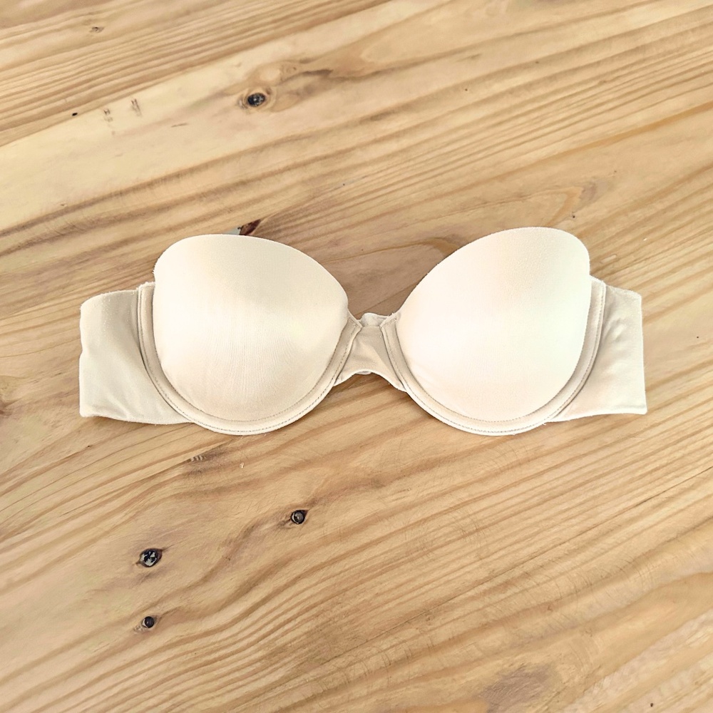 Maiden Form Comfort & Devotion Strapless Bra Soft & Comfortable Nude 36A